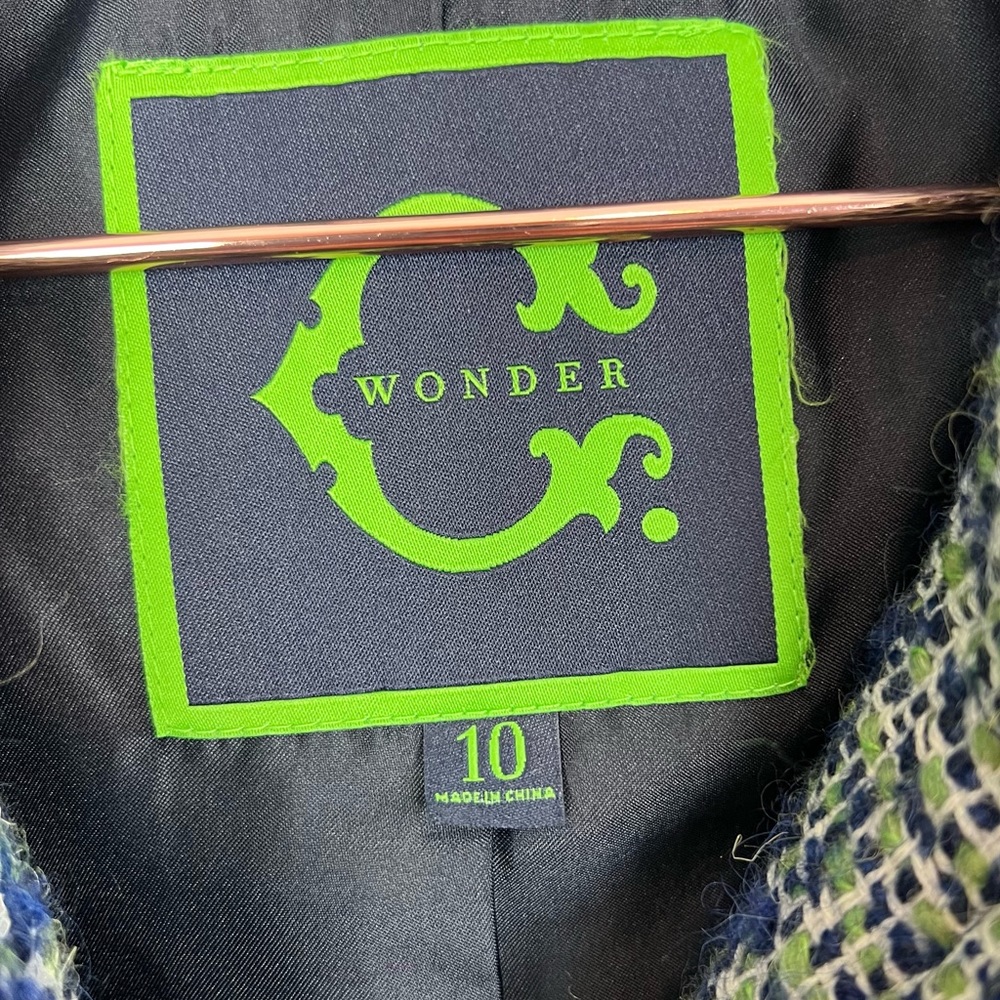 C. Wonder Navy and White Tweed Blazer - Picture 3 of 6